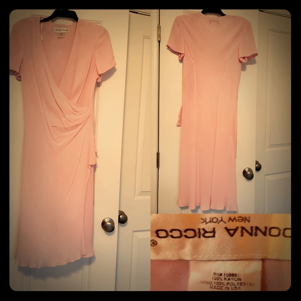 Pink Crepe Dress